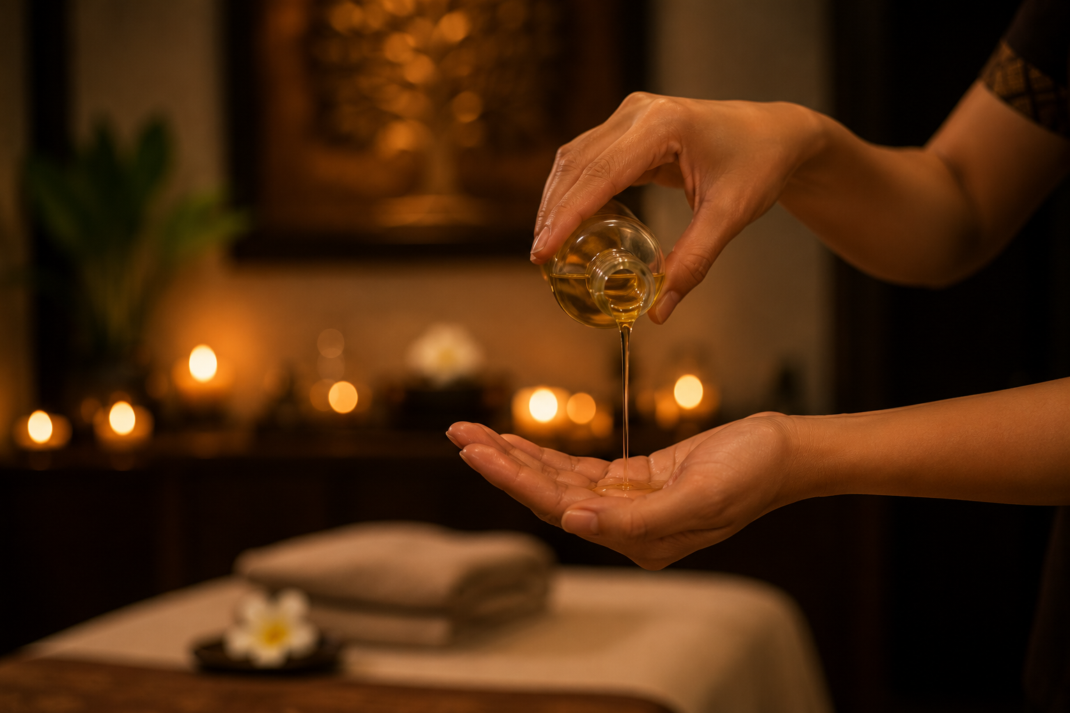 Relaxing spa treatment